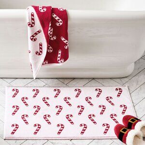 Pottery Barn Candy Cane Bath Mat